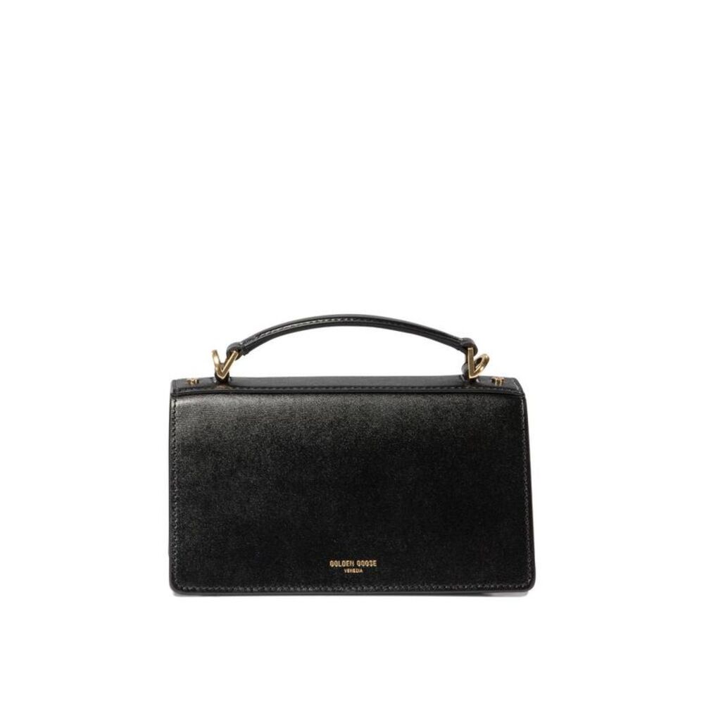 GOLDEN GOOSE Women's Boxy Top-Handle Bag Women BLACK Handbags - Picture 3 of 5